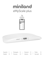 miniland eMyScale plus Mode D'emploi