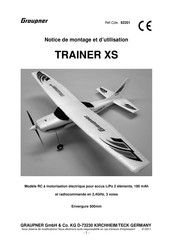 GRAUPNER TRAINER XS Notice De Montage Et D'utilisation