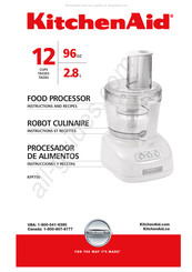 KitchenAid KFP750 Instructions Et Recettes