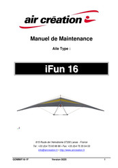 Air Creation iFUN 16 Manuel De Maintenance