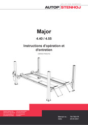 Stenhoj 4.55 Série Instructions D'opération Et D'entretien