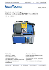 AblaufTech EURO6.1 Power 160/140 Traduction Du Mode D'emploi Original