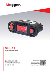 Megger MFT-X1 Guide Rapide