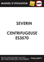 Severin ES 3570 Mode D'emploi