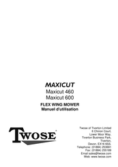 Twose Maxicut 460 Manuel D'utilisation