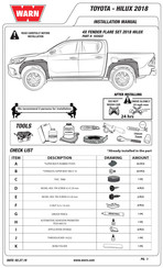 Warn 103422 Guide D'installation