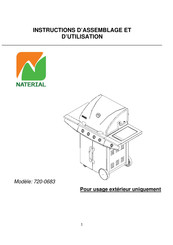 Naterial 720-0683 Instructions D'assemblage Et D'utilisation