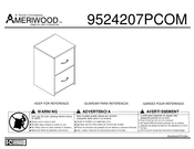 Ameriwood INDUSTRIES 9524207PCOM Instructions De Montage