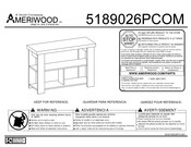 Ameriwood INDUSTRIES 5189026PCOM Instructions De Montage