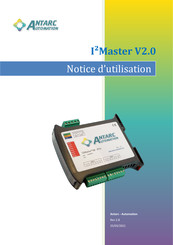 Antarc Automation I2Master.08 - RTU Notice D'utilisation