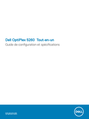 Dell OptiPlex 5260 Guide De Configuration Et Spécifications