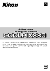 Nikon COOLPIX 880 Guide De Menus