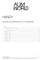 AUM WORLD HANDY Notice De Montage Et D'utilisation