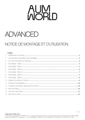 AUM WORLD ADVANCED Notice De Montage Et D'utilisation