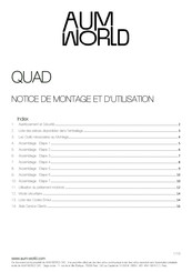 AUM WORLD QUAD Notice De Montage Et D'utilisation