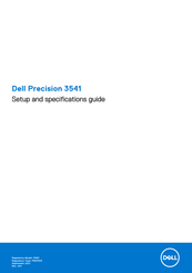 Dell Precision 3541 Guide De Configuration Et De Spécifications