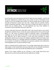 Razer Atrox Mode D'emploi