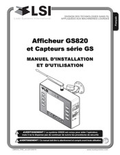 LSI GS Serie Manuel D'installation Et D'utilisation