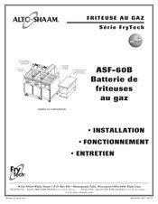 Alto-Shaam FryTech Série Manuel D'utilisation Et D'entretien