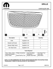 Mopar 82212579AC Instructions D'installation