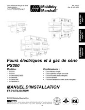 Middleby Marshall PS300 Série Manuel D'installation Et D'utilisation