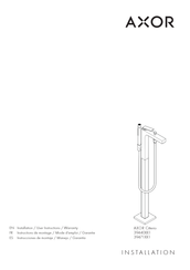 Axor Citterio 39440341 Instructions De Montage / Mode D'emploi / Garantie