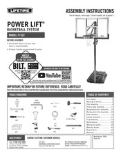 Lifetime Power Lift 71522 Instructions D'assemblage