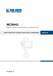 Dini Argeo MCWHU Serie Instructions Pour L'installation, L'utilisation Et La Maintenance