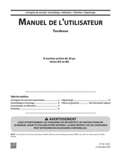 MTD products W3 Serie Manuel De L'utilisateur