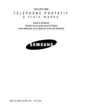 Samsung SPH-a860 Serie Guide D'utilisation