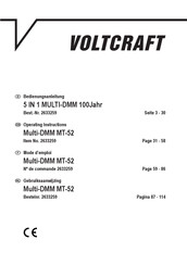 VOLTCRAFT Multi-DMM MT-52 Mode D'emploi