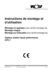 Wolf CFK-1 Instructions De Montage Et D'utilisation