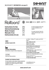 Samarit Rollboard 440.1090 Mode D'emploi