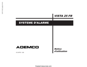 ADEMCO VISTA 25 FR Notice D'utilisation