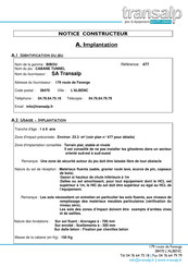 Transalp Bibou 477 Notice Constructeur