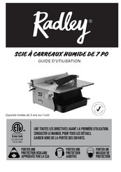 RADLEY 1346-801 Guide D'utilisation
