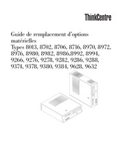 Lenovo ThinkCentre 9266 Guide De Remplacement