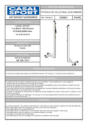 CASAL SPORT S30061 Notice De Montage