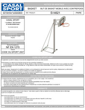 CASAL SPORT S14621 Notice De Montage