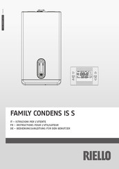 Riello FAMILY CONDENS IS S Instructions Pour L'utilisateur