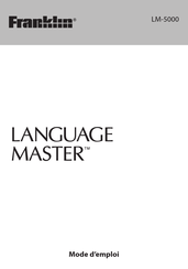 Franklin Language Master LM-5000 Mode D'emploi