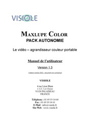 Visiole MAXLUPE COLOR Manuel De L'utilisateur