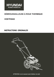 Hyundai power products HDBTR5660 Instructions D'origine