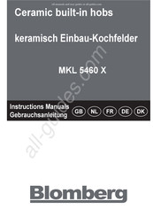 Blomberg MKL 5460 X Instructions D'installation