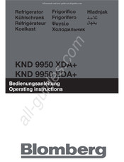 Blomberg KND 9950 EDA+ Mode D'emploi