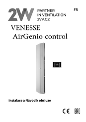 2VV VENESSE AirGenio control Instructions D'installation Et D'utilisation