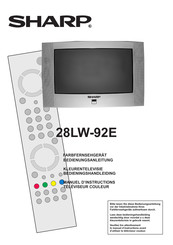 Sharp 28LW-92E Manuel D'instructions