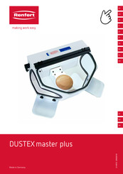 Renfert Dustex master plus Mode D'emploi