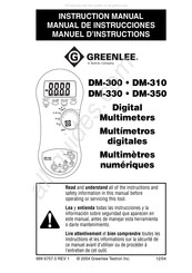 Greenlee DM-310 Manuel D'instructions