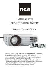 RCA RPJ112 Manuel D'instructions